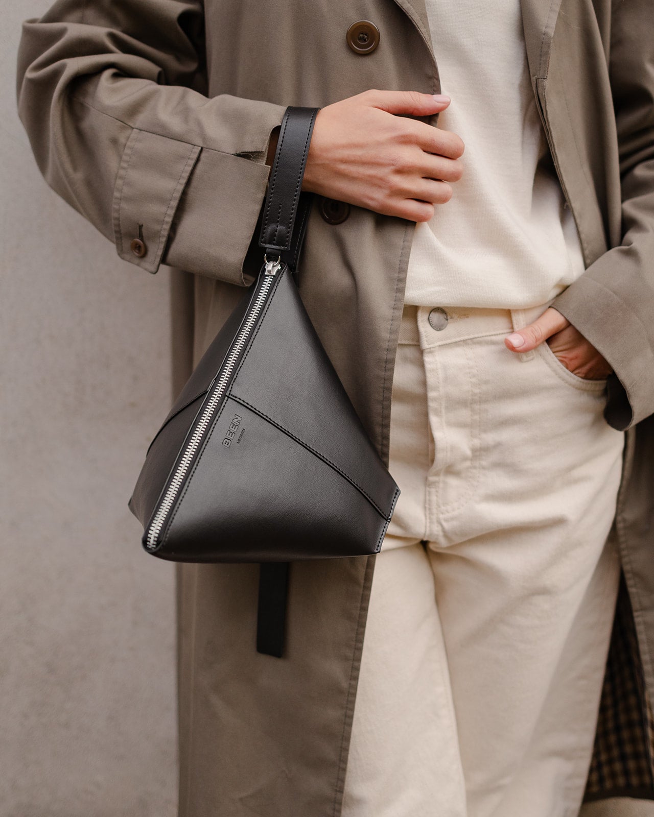 Vyner Clutch Vegan Silver Birch