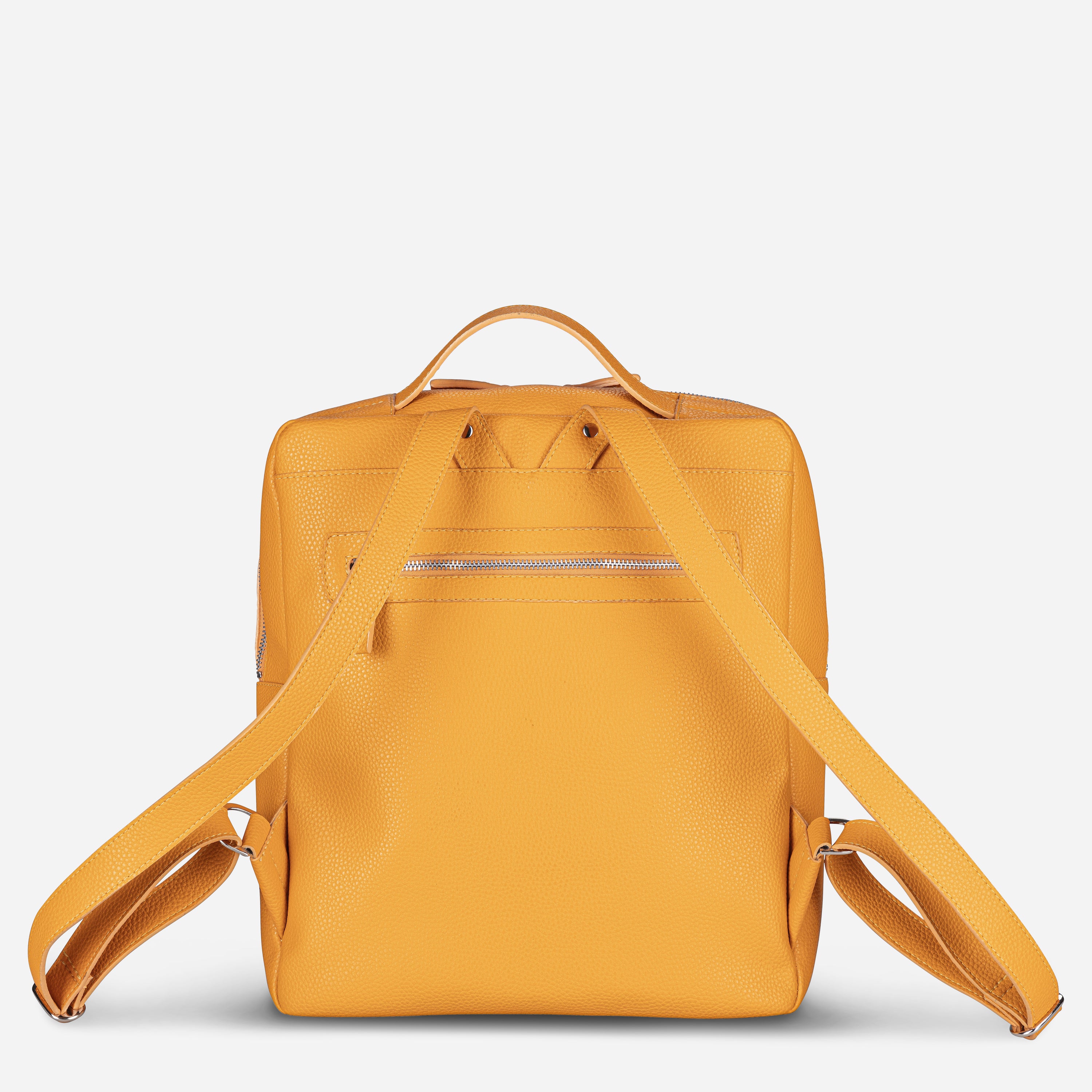 Islington Backpack in Ripe Mango back