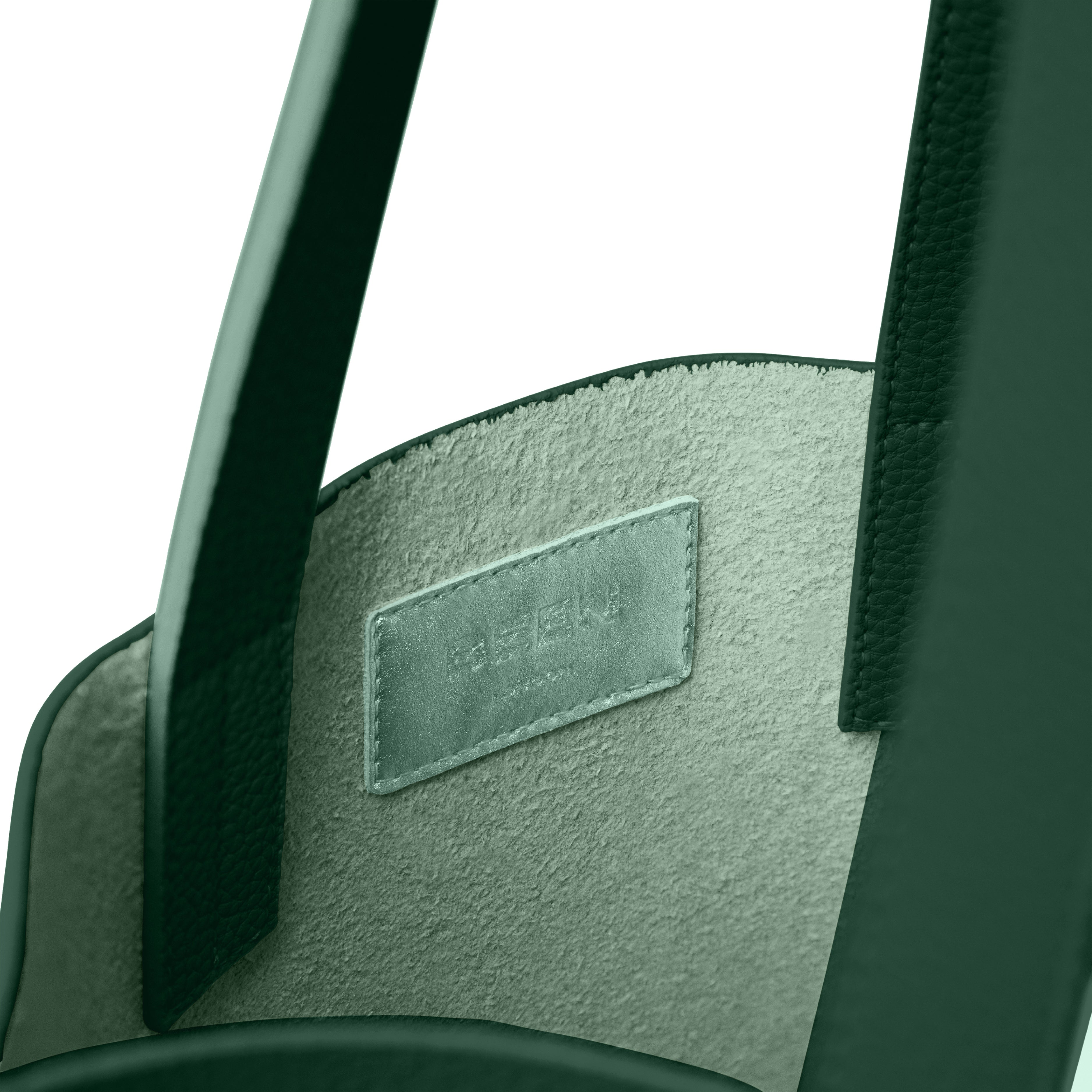 East Tote in Pine Green interior logo