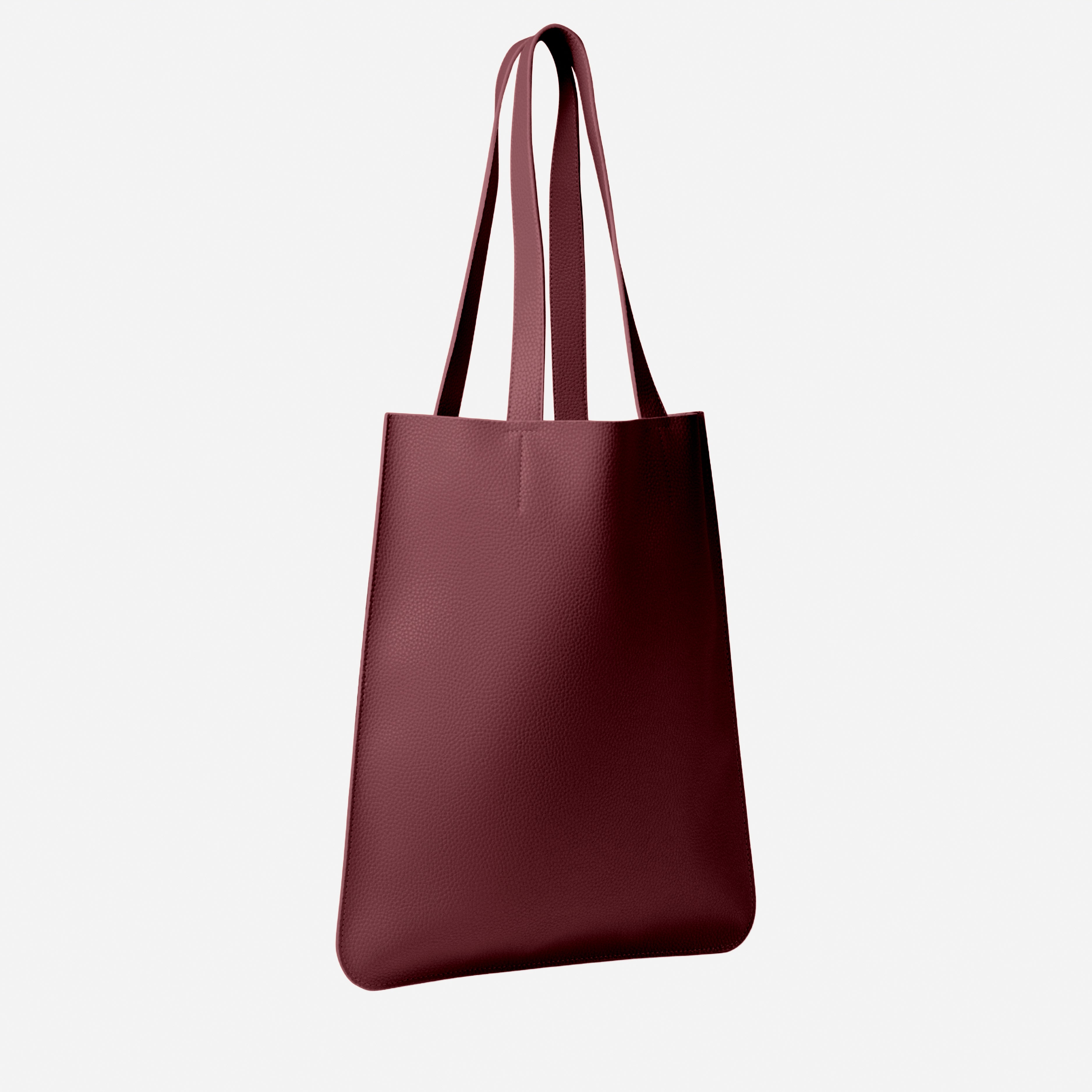 East Tote in Red Wine Side angle