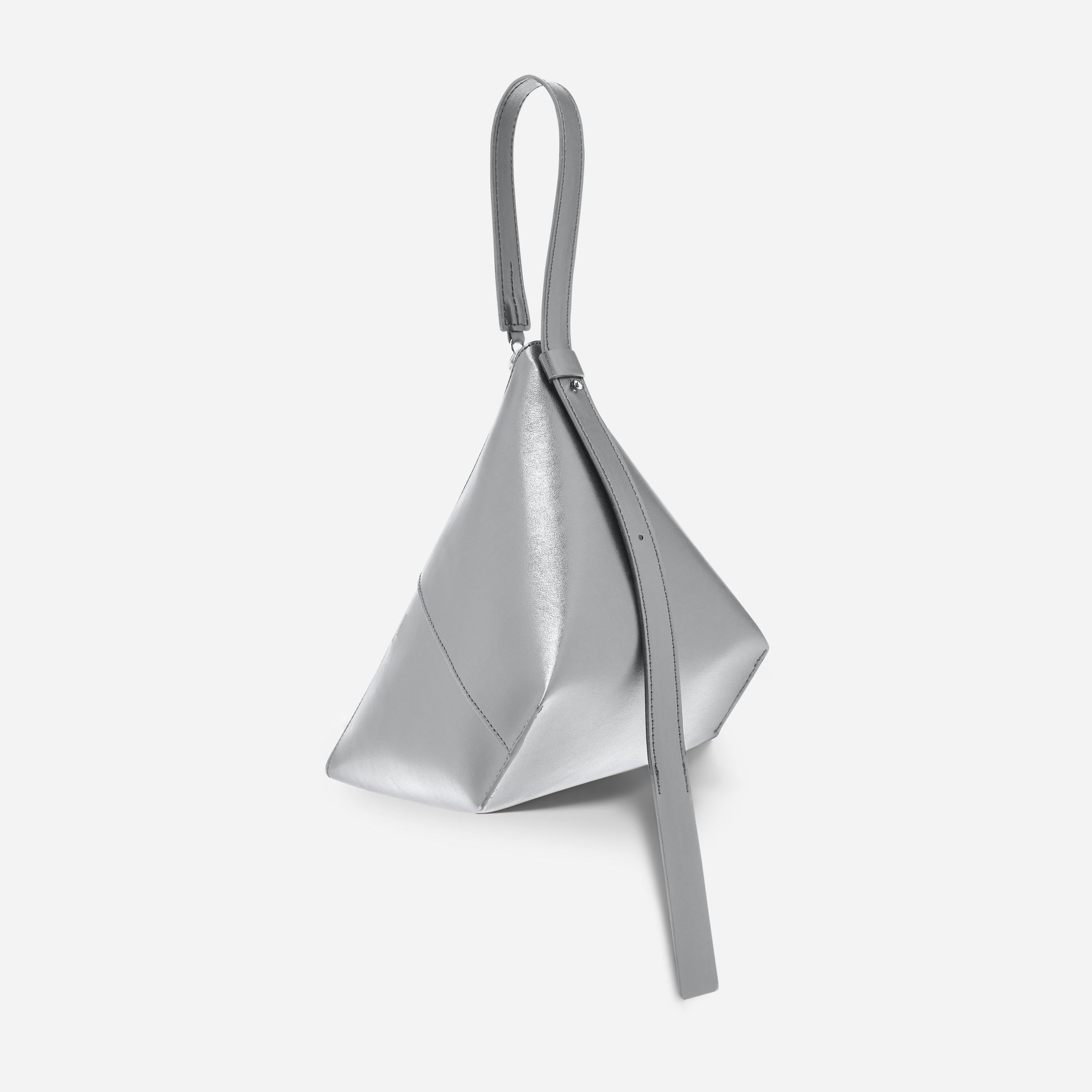 Vyner Clutch Vegan Silver Birch