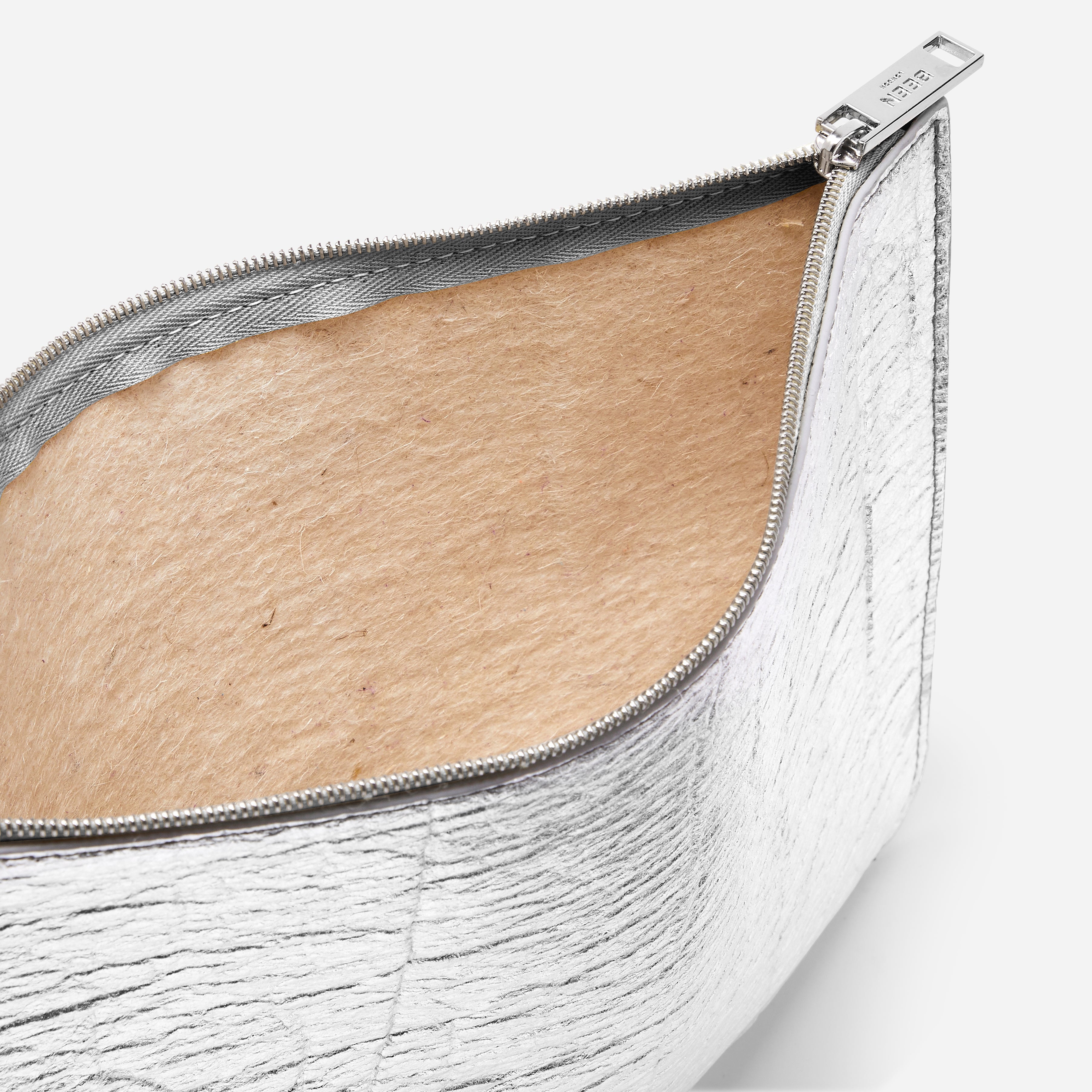 Yael Silver Clutch Bag (Vegan)