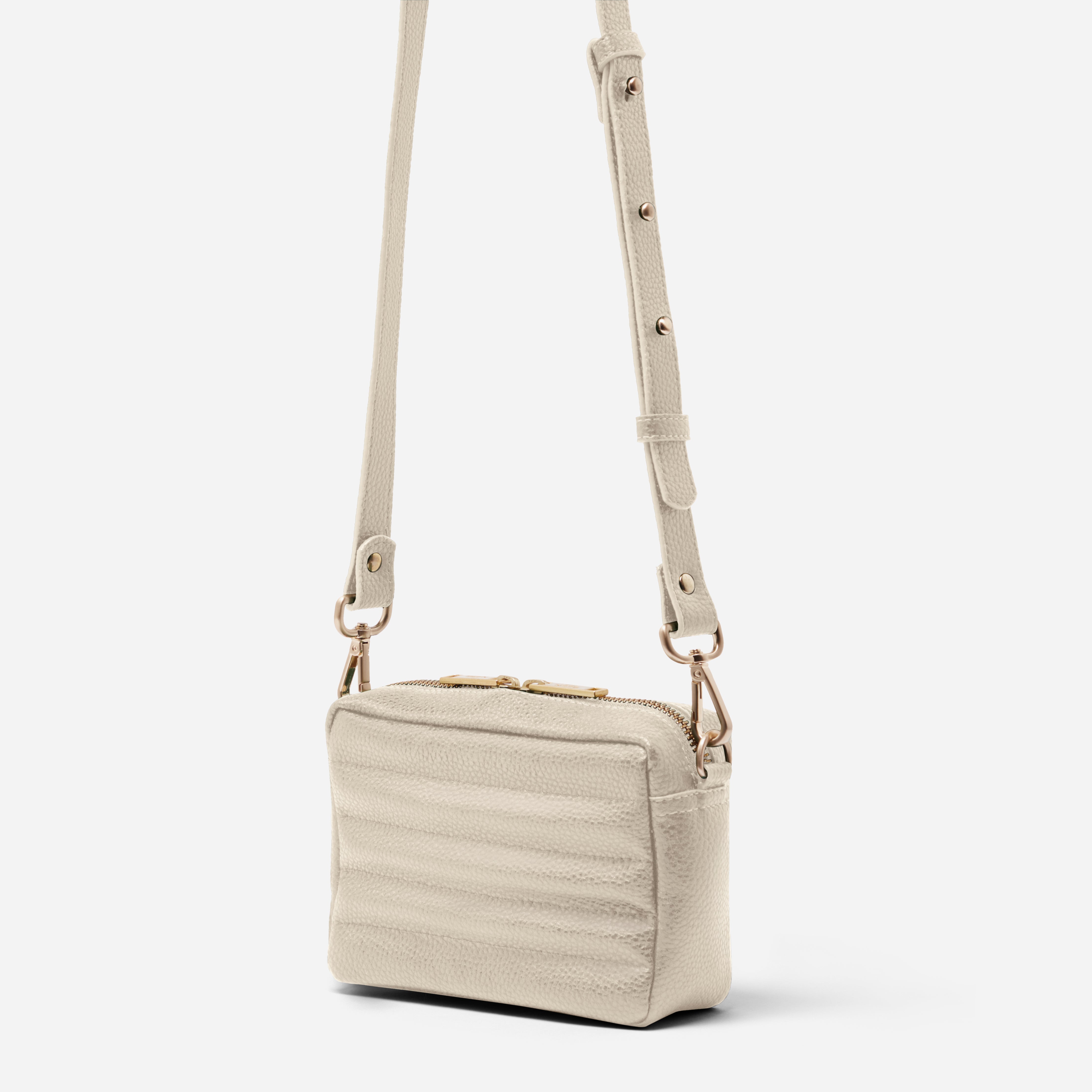 Ridley Crossbody in Oat long strap