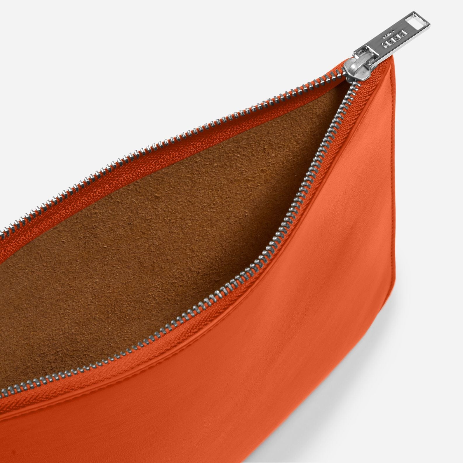 Yael Clutch bag- Medium Pouch in Blood Orange spacious interior 