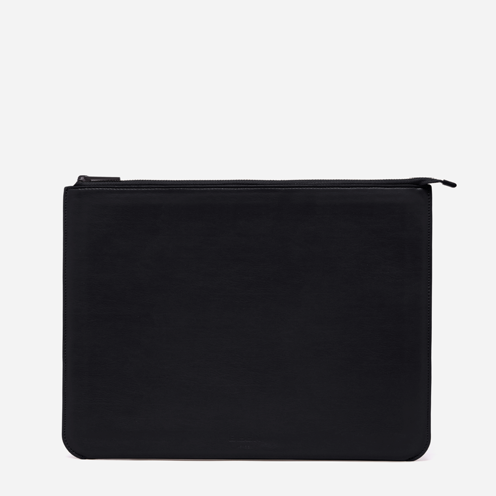Martello Laptop Case- Large pouch in Black Onyx front