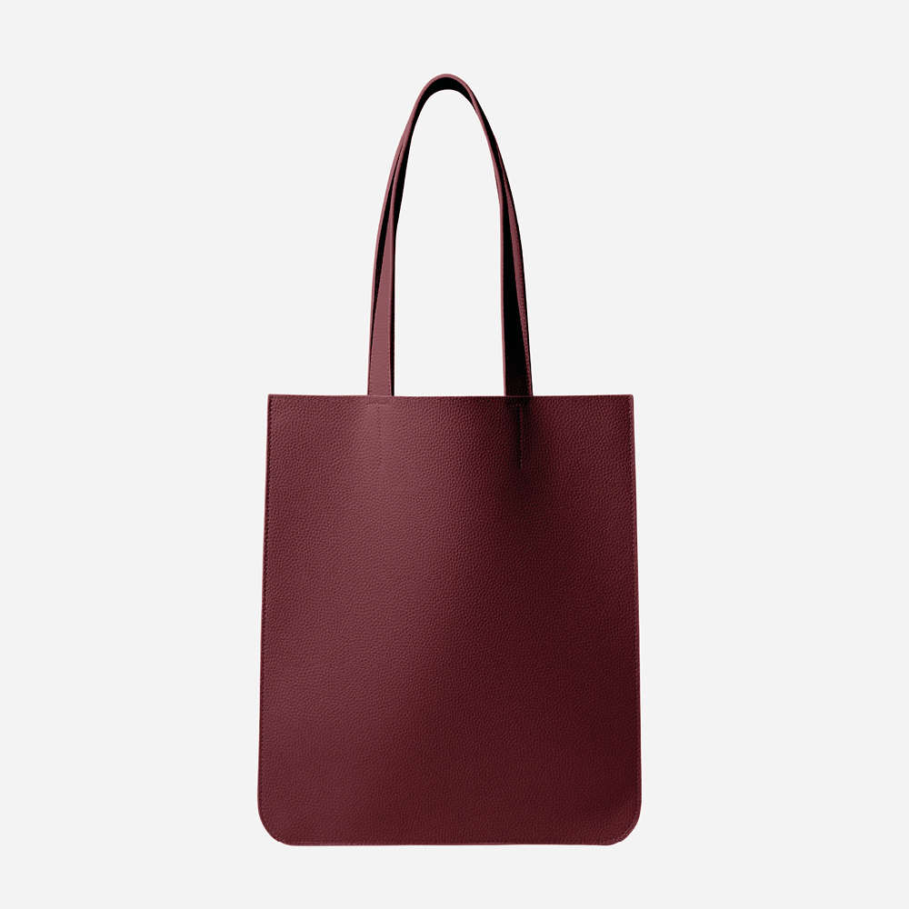 East Tote in Red Wine front view