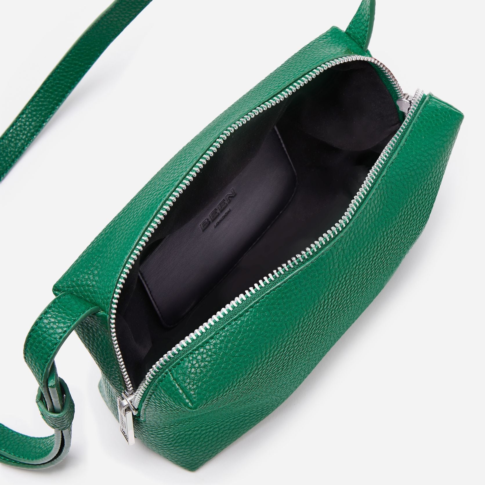 Recycled Vegan Leather Crossbody Bag - Green Vegan Bags Natural