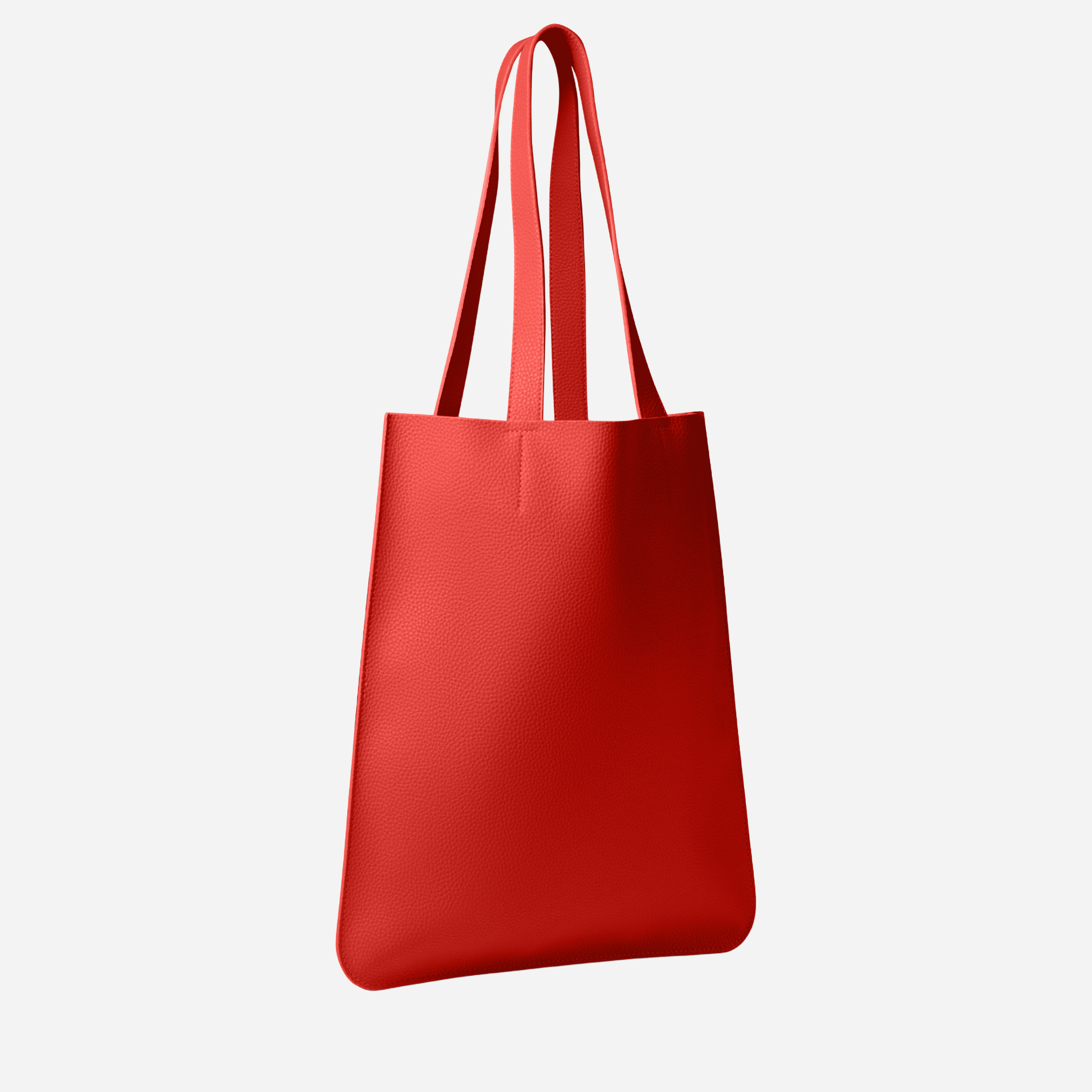 East Tote in Coral Red side angle