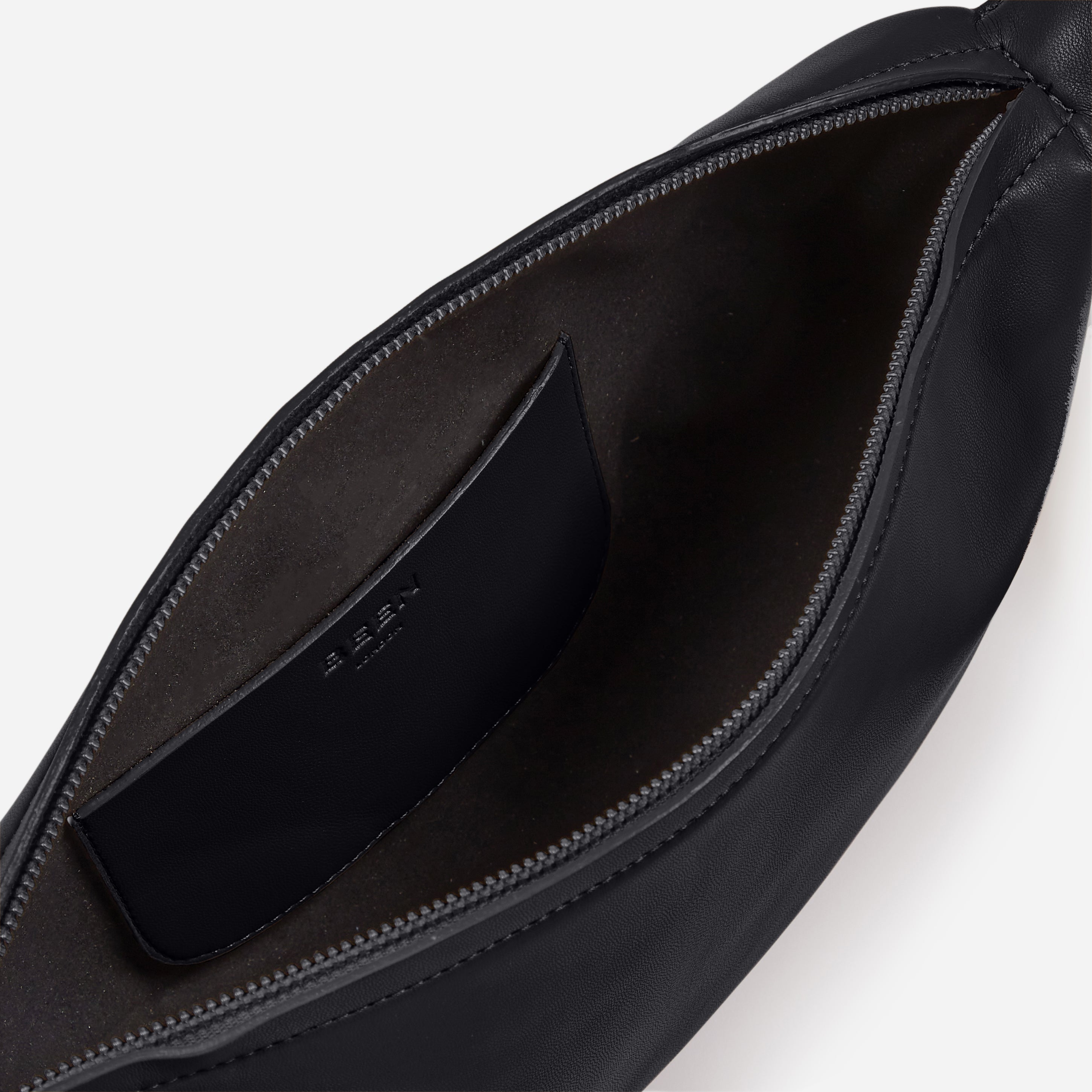 Black Onyx Annis Sling Bag  spacious interior with card pocket 