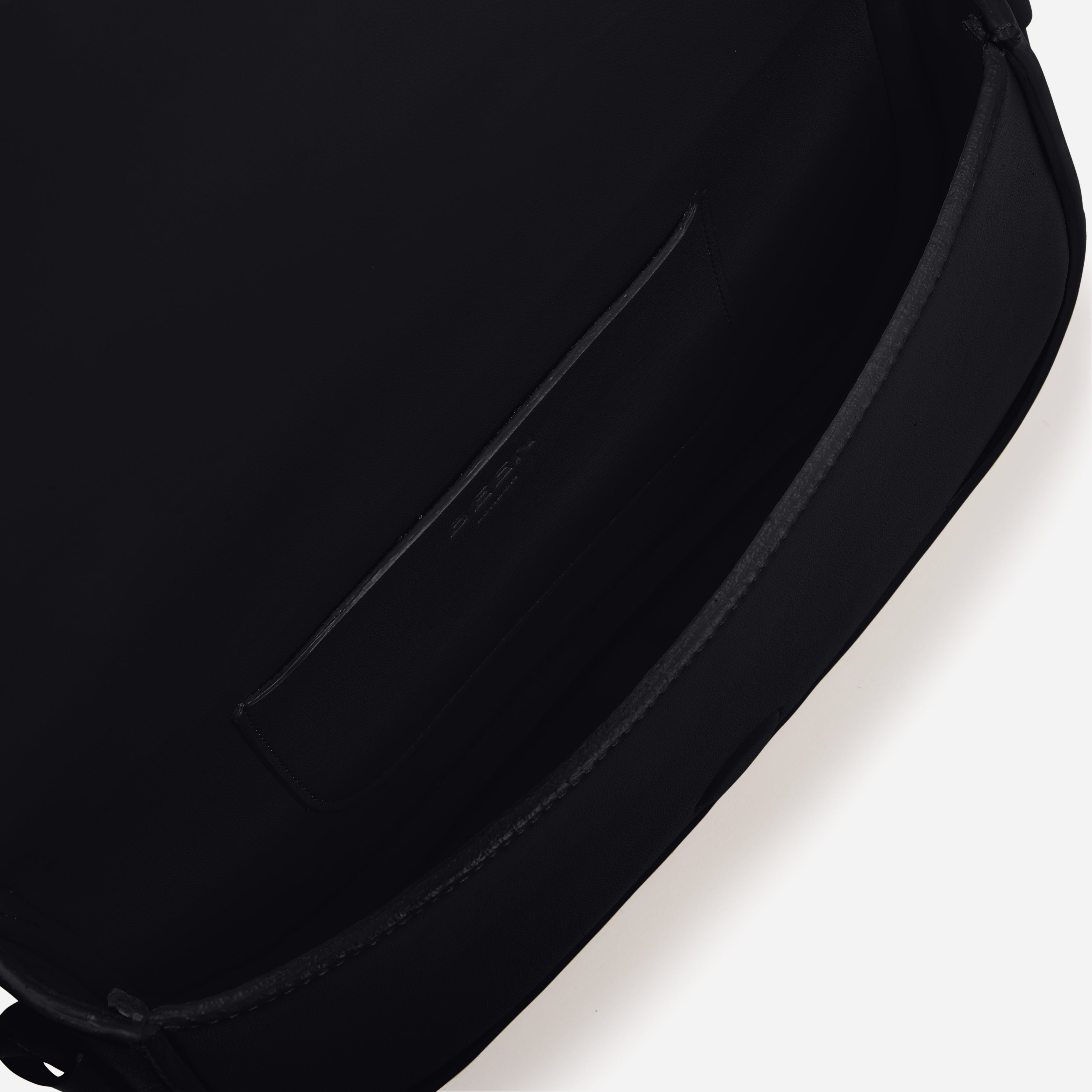 Millais Bag in Black Onyx spacious interior with card pocket